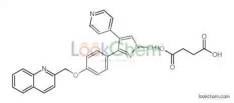 Butanedioic Acid,2-[[4-(1-methyl-4-pyridin-4-ylpyrazol-3-yl)phenoxy]methyl]quinoline