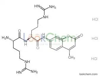 (2s)-2-amino-5-(diaminomethylideneamino)-n-[(2s)-5-(diaminomethylideneamino)-1-[(4-methyl-2-oxochromen-7-yl)amino]-1-oxopentan-2
