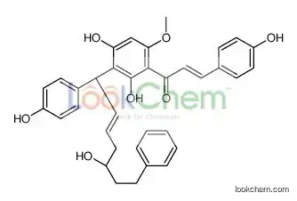 (2e)-1-{2,4-dihydroxy-3-[(1s,2e,5s)-5-hydroxy-1-(4-hydroxyphenyl) -7-phenyl-2-hepten-1-yl]-6-methoxyphenyl}-3-(4-hydroxyphenyl)-