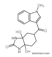 3a,7a-dihydroxy-5-(1-methylindole-3-carbonyl)-1,3,4,5,6,7-hexahydrobenzimidazol-2-one