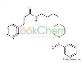 (e)-n-[4-(1-benzoylpiperidin-4-yl)butyl]-3-pyridin-3-ylprop-2-enamide
