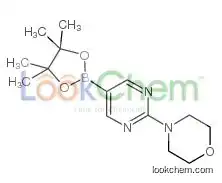 4-[5-(4,4,5,5-tetramethyl-1,3,2-dioxaborolan-2-yl)pyrimidin-2-yl]morpholine