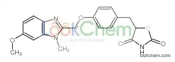 5-[[4-[(6-methoxy-1-methylbenzimidazol-2-yl)methoxy]phenyl]methyl]-1,3-thiazolidine-2,4-dione