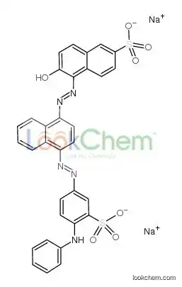 Disodium,(5e)-5-[[4-[(4-anilino-3-sulfonatophenyl)diazenyl]naphthalen-1-yl]hydrazinylidene]-6-oxonaphthalene-2-sulfonate