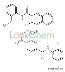 Methyl 4-[(2,5-dichlorophenyl)carbamoyl]-2-[(2z)-2-[3-[(2-methoxyphenyl)carbamoyl]-2-oxonaphthalen-1-ylidene]hydrazinyl]benzoate