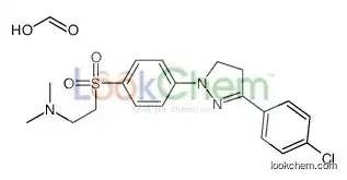 2-[4-[5-(4-chlorophenyl)-3,4-dihydropyrazol-2-yl]phenyl]sulfonyl-n,n-dimethylethanamine,formic Acid