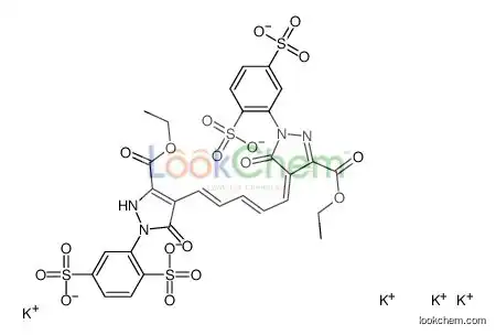 Tetrapotassium,2-[4-[5-[1-(2,5-disulfonatophenyl)-3-ethoxycarbonyl-5-oxopyrazol-4-ylidene]penta-1,3-dienyl]-5-ethoxycarbonyl-3-o