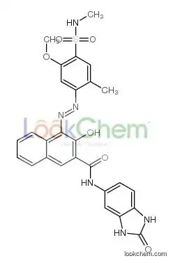 (4z)-4-[[5-methoxy-2-methyl-4-(methylsulfamoyl)phenyl]hydrazinylidene]-3-oxo-n-(2-oxo-1,3-dihydrobenzimidazol-5-yl)naphthalene-2
