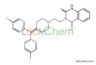 3-[2-[4-[bis(4-fluorophenyl)methylidene]piperidin-1-yl]ethyl]-2-sulfanylidene-1h-quinazolin-4-one