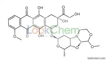 3'-deamino-3'',4'-anhydro-[2''(s)-methoxy-3''(r)-oxy-4''-morpholinyl]doxorubicin