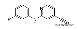 2-(3-fluoroanilino)pyridine-4-carbonitrile