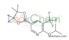 2-propan-2-yloxy-5-(4,4,5,5-tetramethyl-1,3,2-dioxaborolan-2-yl)-3-(trifluoromethyl)pyridine