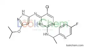 5-chloro-2-n-[(1s)-1-(5-fluoropyridin-2-yl)ethyl]-4-n-(3-propan-2-yloxy-1h-pyrazol-5-yl)pyrimidine-2,4-diamine