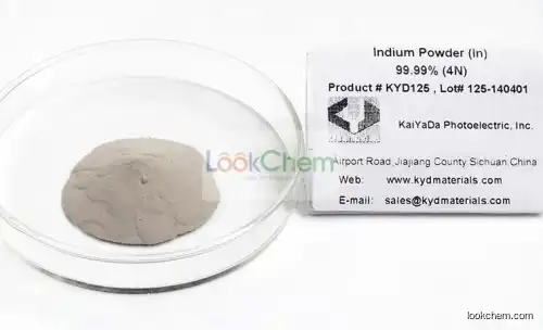 Indium powder:-100mesh;-200mesh;-325mesh