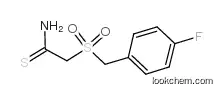 2-[(4-fluorophenyl)methylsulfonyl]ethanethioamide