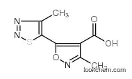 3-methyl-5-(4-methylthiadiazol-5-yl)-1,2-oxazole-4-carboxylic Acid
