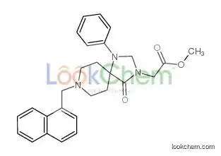 Methyl 2-[8-(naphthalen-2-ylmethyl)-4-oxo-1-phenyl-1,3,8-triazaspiro[4.5]decan-3-yl]acetate