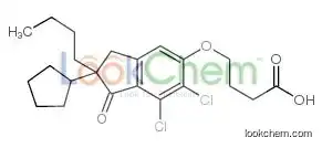4-[(2-butyl-6,7-dichloro-2-cyclopentyl-1-oxo-3h-inden-5-yl)oxy]butanoic Acid