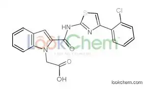 2-[2-[[4-(2-chlorophenyl)-1,3-thiazol-2-yl]carbamoyl]indol-1-yl]acetic Acid