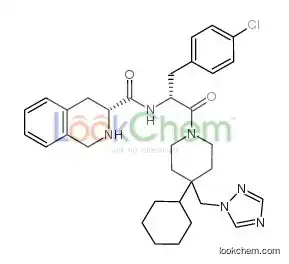N-[(1r)-1-[(4-chlorophenyl)methyl]-2-[4-cyclohexyl-4-(1h-1,2,4-trazol-1-ylmethyl)-1-piperidinyl]-2-oxoethyl]-1,2,3,4-tetrahydro-