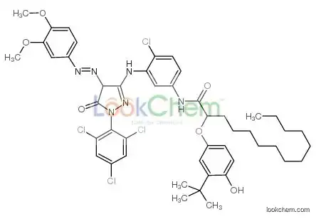 2-(3-tert-butyl-4-hydroxyphenoxy)-n-[4-chloro-3-[[4-[(3,4-dimethoxyphenyl)diazenyl]-5-oxo-1-(2,4,6-trichlorophenyl)-4h-pyrazol-3