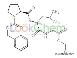 Benzyl 2-[[1-[(2-ethoxy-2-oxoethyl)amino]-4-methyl-1-oxopentan-2-yl]carbamoyl]pyrrolidine-1-carboxylate
