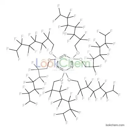 2,2,4,4,6-pentakis(2,2,3,3,4,4,5,5,6,6,7,7-dodecafluoroheptoxy)-6-(2,2,7,7-tetrafluoroheptoxy)-1,3,5-triaza-25,45,65-triphosphac