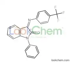 1-phenyl-3-[4-(trifluoromethyl)phenyl]iminoindol-2-one