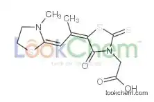 5-[1-methyl-2-(3-methyl-2-thiazolidinylidene)ethylidene]-4-oxo- 2-thioxo-3- Thiazolidineacetic Acid