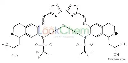 Zinc,bis[1,1,1-trifluoro-n-[1,2,3,4-tetrahydro-1-(2-methylpropyl)-6-[(1,3,4-thiadiazol-2-yl-kn3)azo-kn1]-7-isoquinolinyl]methane