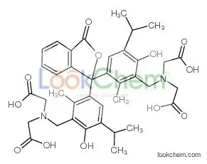 2-[[5-[1-[3-[[bis(carboxymethyl)amino]methyl]-4-hydroxy-2-methyl-5-propan-2-ylphenyl]-3-oxo-2-benzofuran-1-yl]-2-hydroxy-6-methy