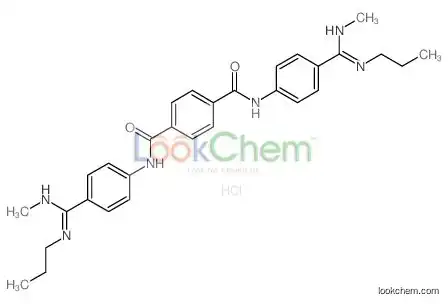 1-N,4-N-bis[4-(N'-methyl-N-propylcarbamimidoyl)phenyl]benzene-1,4-dicarboxamide,hydrochloride