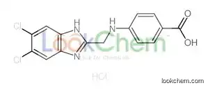 4-[(5,6-dichloro-1H-benzimidazol-2-yl)methylamino]benzoic acid,hydrochloride