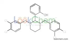 2-[1,3-bis[(3,4-dichlorophenyl)methyl]-1,3-diazinan-2-yl]phenol