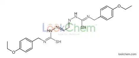 1-[(4-ethoxyphenyl)methyl]-3-[(E)-[(2E)-2-[(4-ethoxyphenyl)methylcarbamothioylhydrazinylidene]ethylidene]amino]thiourea
