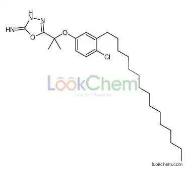 5-[2-(4-chloro-3-pentadecylphenoxy)propan-2-yl]-1,3,4-oxadiazol-2-amine