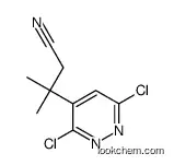 3-(3,6-dichloropyridazin-4-yl)-3-methylbutanenitrile