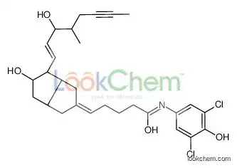 (5Z)-N-(3,5-dichloro-4-hydroxyphenyl)-5-[5-hydroxy-4-[(E)-3-hydroxy-4-methyloct-1-en-6-ynyl]-3,3a,4,5,6,6a-hexahydro-1H-pentalen