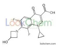 1-cyclopropyl-6,8-difluoro-7-(3-hydroxyazetidin-1-yl)-4-oxoquinoline-3-carboxylic acid