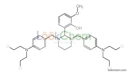 2-[1,3-bis[[4-[bis(2-chloroethyl)amino]phenyl]methyl]-1,3-diazinan-2-yl]-6-methoxyphenol