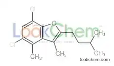 5,7-dichloro-3,4-dimethyl-2-(3-methylbutyl)-1-benzofuran