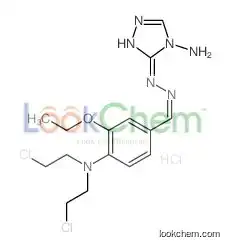 3-N-[(Z)-[4-[bis(2-chloroethyl)amino]-3-ethoxyphenyl]methylideneamino]-1,2,4-triazole-3,4-diamine,hydrochloride