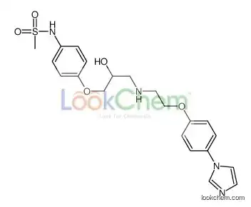 N-[4-[2-hydroxy-3-[2-(4-imidazol-1-ylphenoxy)ethylamino]propoxy]phenyl]methanesulfonamide