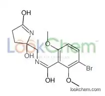 3-bromo-N-[(2-hydroxy-5-oxopyrrolidin-2-yl)methyl]-2,6-dimethoxybenzamide