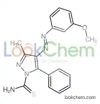 4-[(3-methoxyphenyl)diazenyl]-3-methyl-5-phenylpyrazole-1-carbothioamide