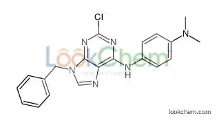 1-N-(9-benzyl-2-chloropurin-6-yl)-4-N,4-N-dimethylbenzene-1,4-diamine