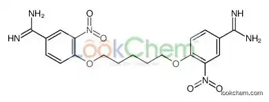 4-[5-(4-carbamimidoyl-2-nitrophenoxy)pentoxy]-3-nitrobenzenecarboximidamide
