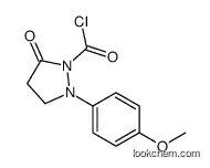2-(4-methoxyphenyl)-5-oxopyrazolidine-1-carbonyl chloride