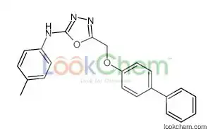 N-(4-methylphenyl)-5-[(4-phenylphenoxy)methyl]-1,3,4-oxadiazol-2-amine