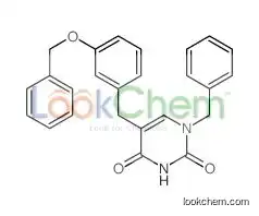 1-benzyl-5-[(3-phenylmethoxyphenyl)methyl]pyrimidine-2,4-dione